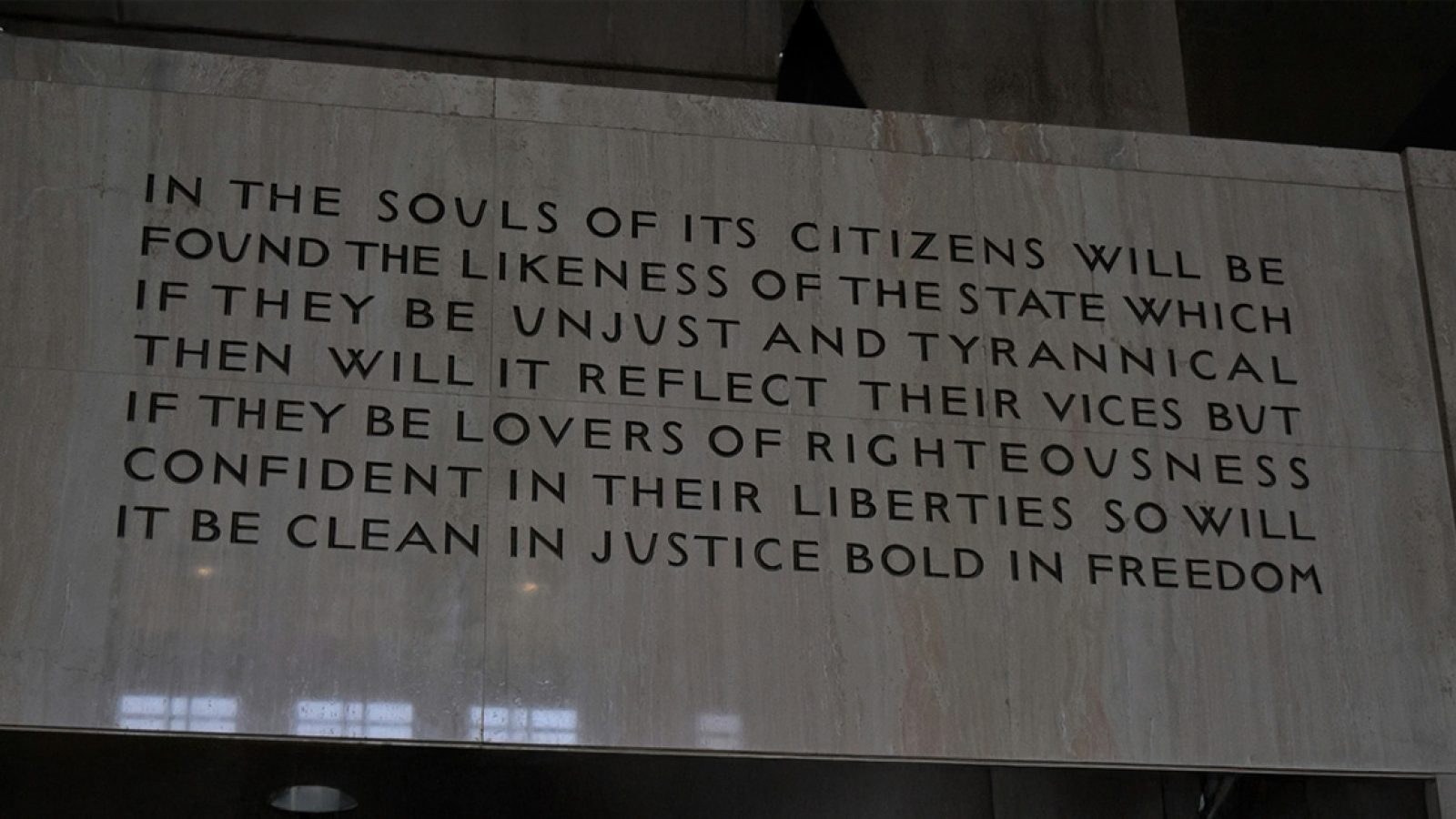 Inschrift im Oregon State Capitol